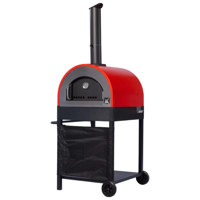 horno a leña con base bbq grill