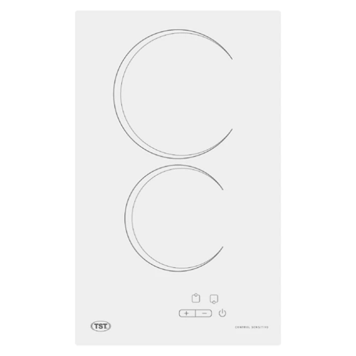 Anafe TST Vitrocerámico Blanco 2 Hornallas