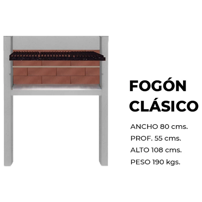 Fogón parrilla prefabricado Binelli