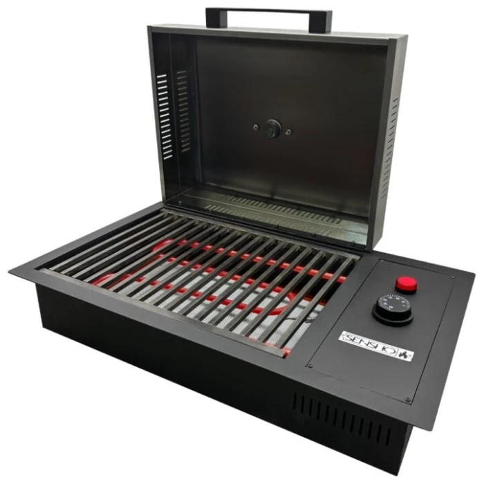 Parrilla Eléctrica Sensho E Horizon con carro