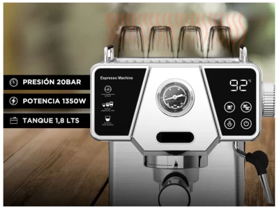 Cafetera expresso para cafe molido Gadnic