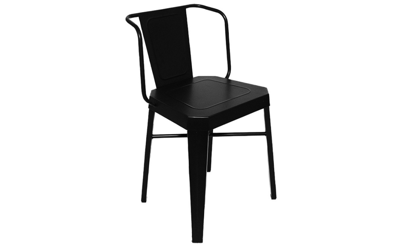 Silla de chapa negra Tromen Runko