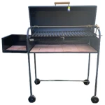 Parrilla economica con tapa y ruedas