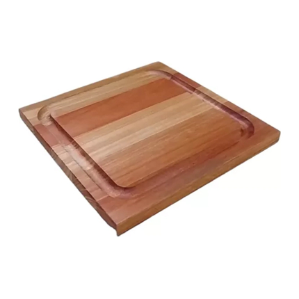 Plato de madera para asado 24x24 cm