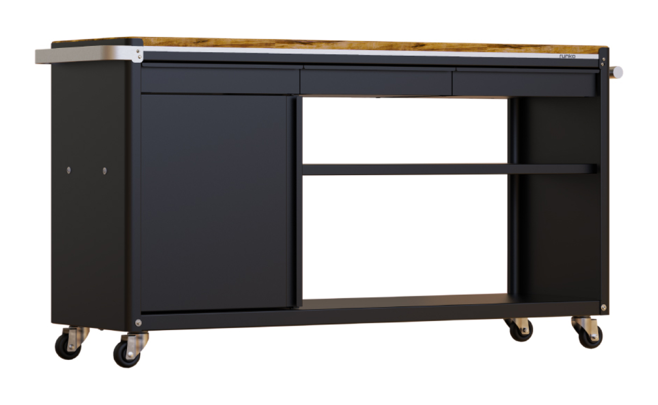 Barra Tromen Runko 1600 con mesada de madera