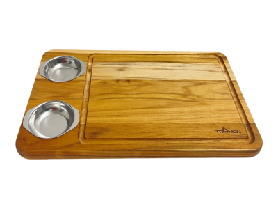 Tabla de madera Tromen Teca Cuenco 48X30cm