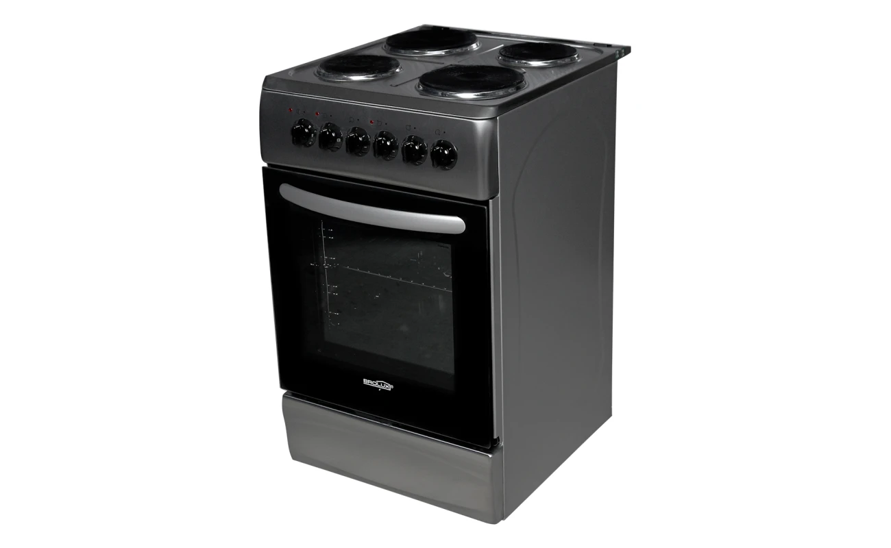 Cocina Eléctrica Brolux 4 Hornallas – Acero Inoxidable