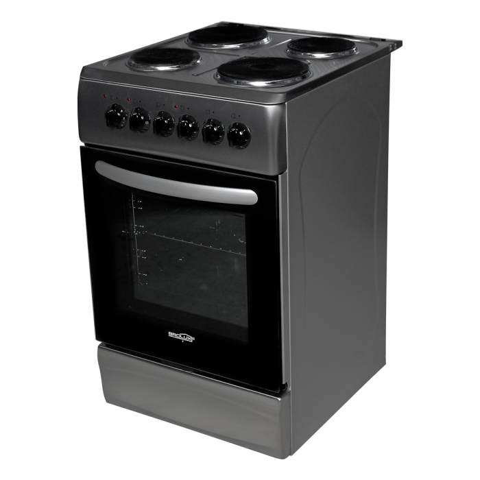 Cocina Eléctrica Brolux 4 Hornallas – Acero Inoxidable