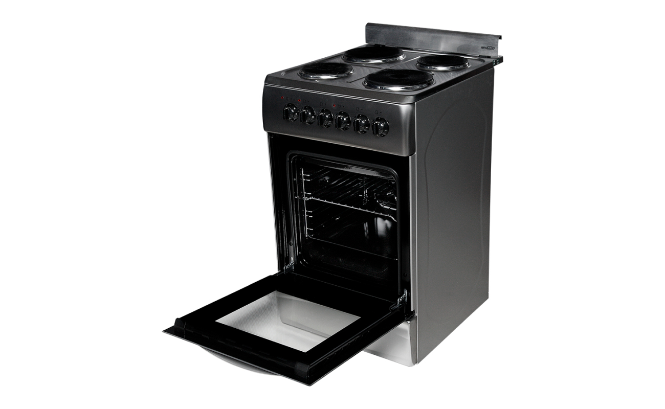 Cocina Eléctrica 4 Hornallas Brolux acero inoxidable