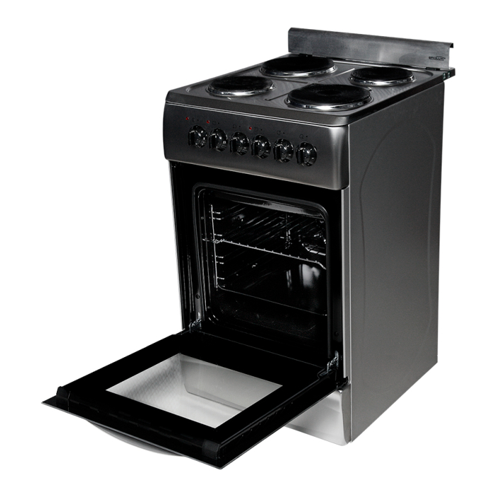 Cocina Eléctrica 4 Hornallas Brolux acero inoxidable