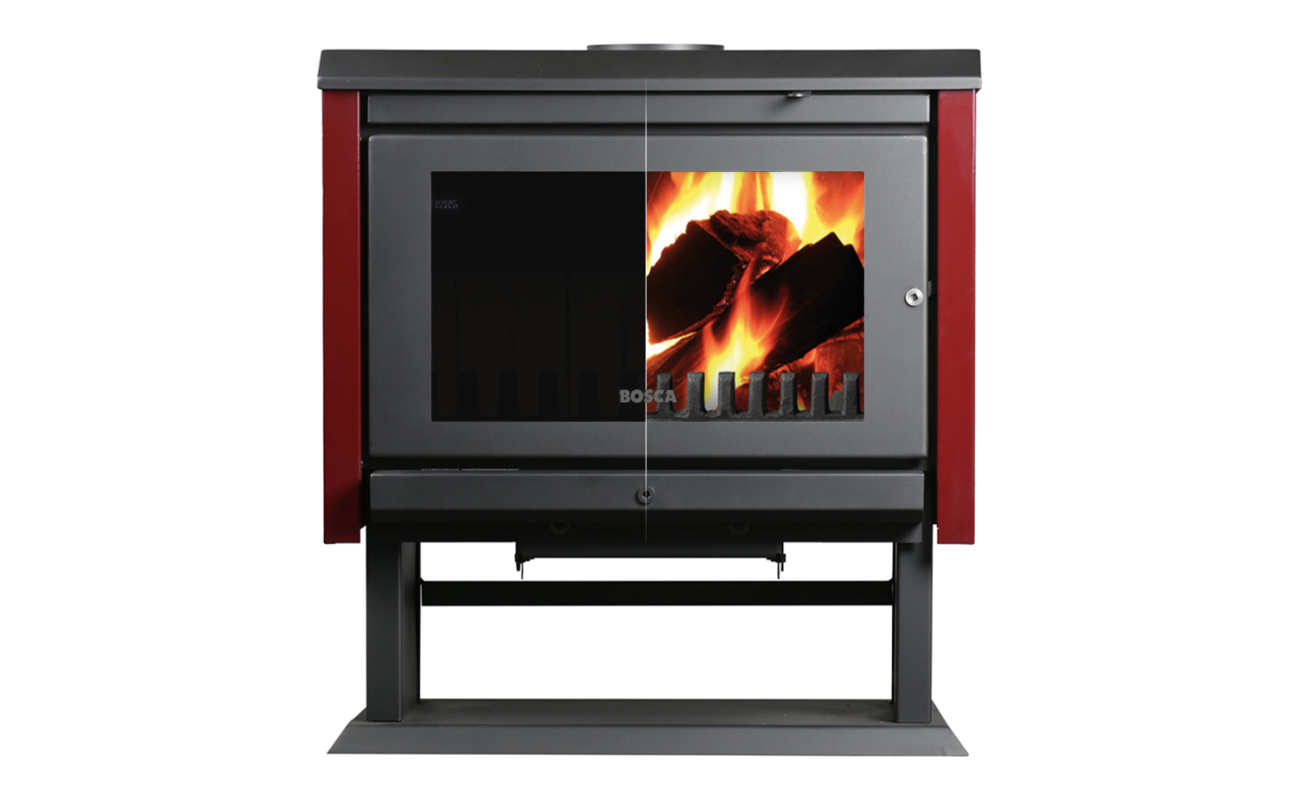 Calefactor a leña Gold 800 Black Vision Burdeo