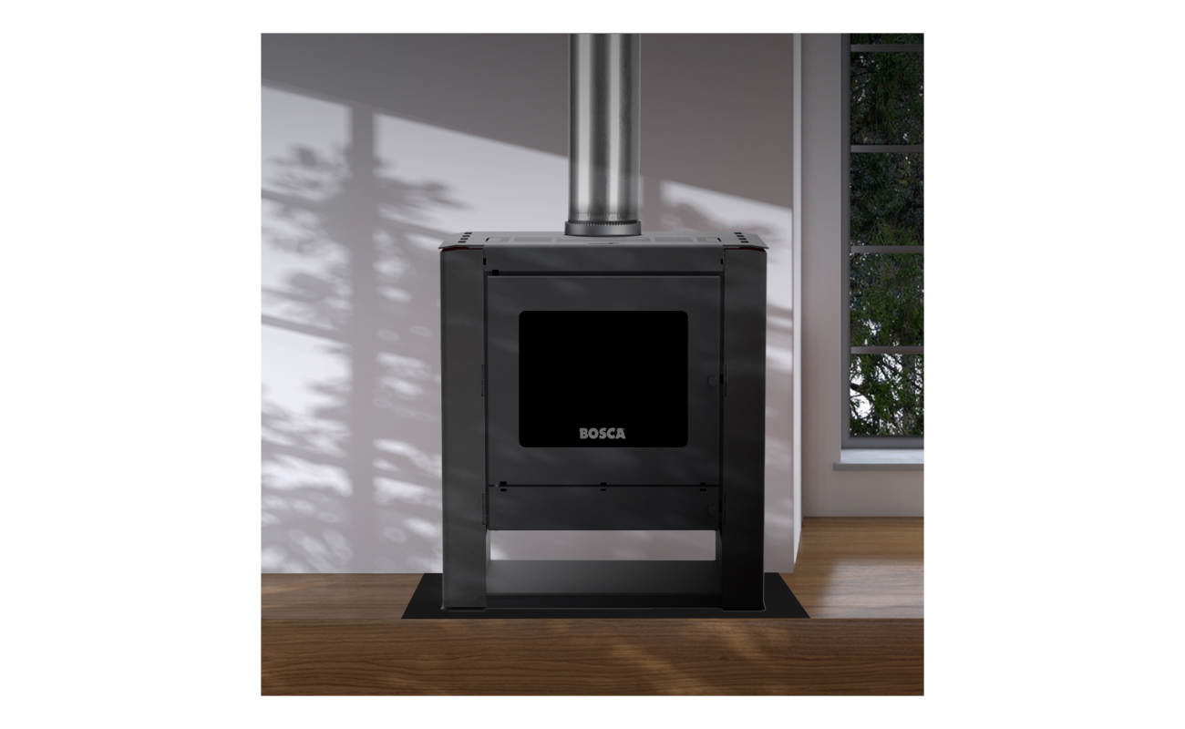 Calefactor a leña Gold 500 Black Vision Charcoal