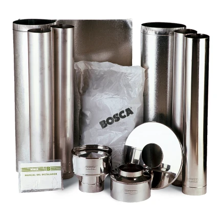 Kit base para instalación de calefactor a leña Bosca 6”x4 m. K350