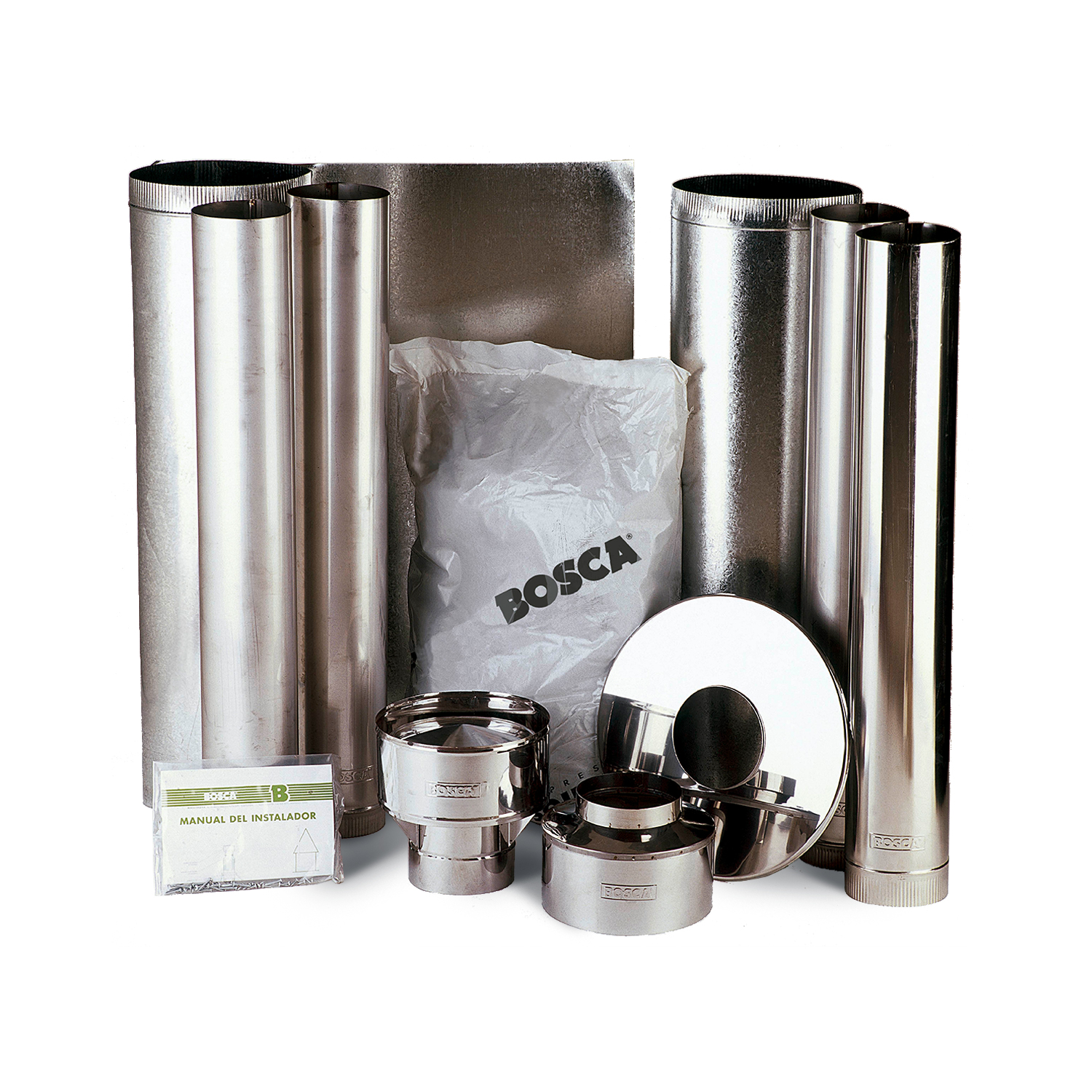 Kit base para instalación de calefactor a leña Bosca 6”x4 m. K350