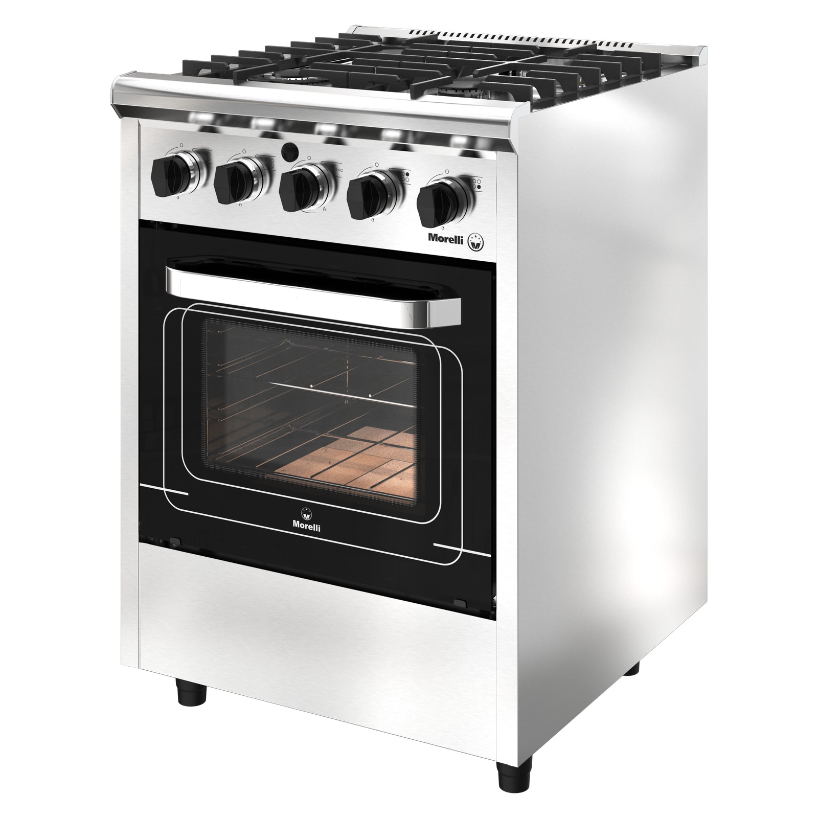 Cocina Semi Industrial Morelli Forza 600 P/Vidrio