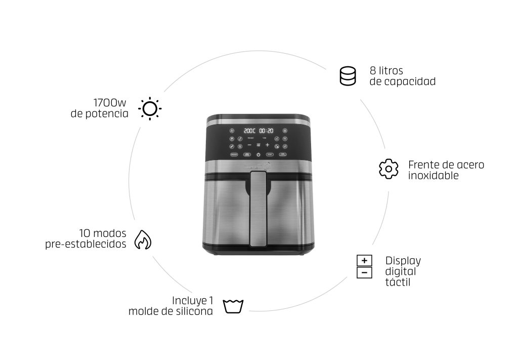 Freidora de Aire Morelli Air Fryer Fritello