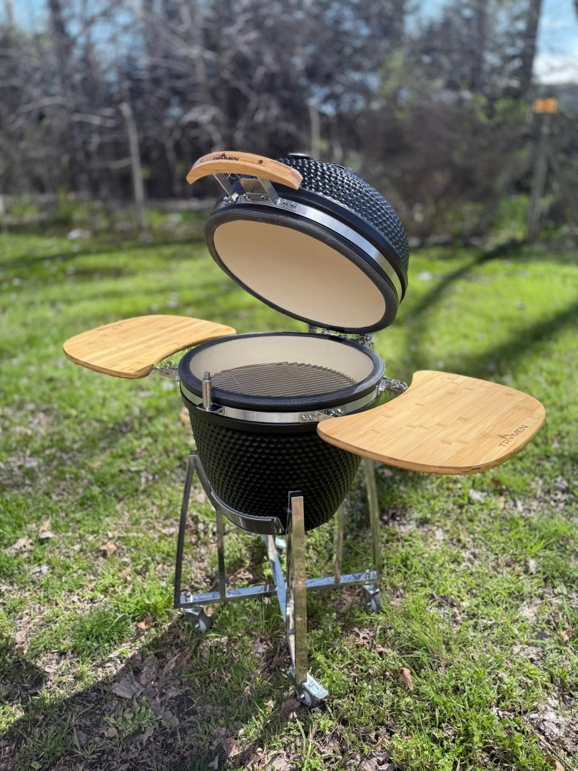 Kamado cerámico Tromen 21" - Negro Mate