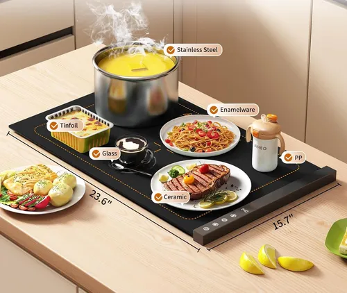 Bandeja Calienta Platos Eléctrica Gazale