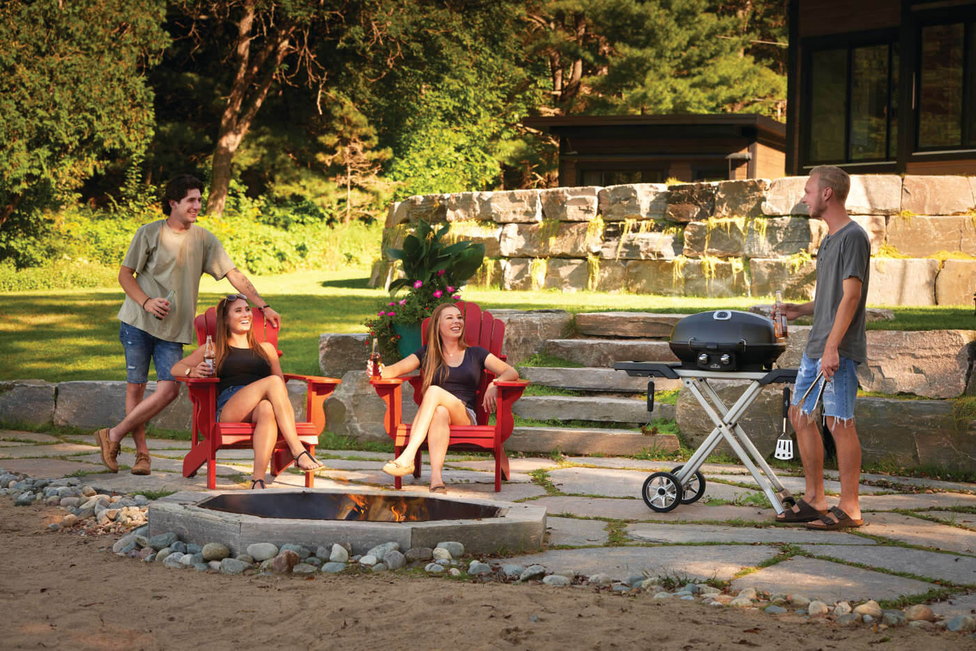 Parrilla a Gas Portátil Napoleon TravelQ PRO285 con Carro