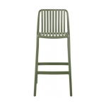 Banqueta Alta de Exterior Thea Verde PVC con Protección UV
