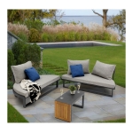 Camastro de Jardín Bloom 3 en 1 de Aluminio y Madera Acacia