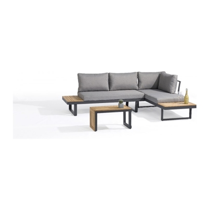 Set de Living Exterior Sidney 3 en 1 de Aluminio