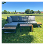 Set de Living Exterior Sidney 3 en 1 de Aluminio