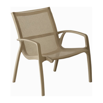 Sillón de Exterior Kappa Beige PVC con Protección UV