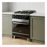 Cocina Semi Industrial TST Vesta 60 cm Negra Vidrio Templado
