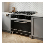 Cocina Semi Industrial TST Vesta 90 cm Negra Vidrio Templado