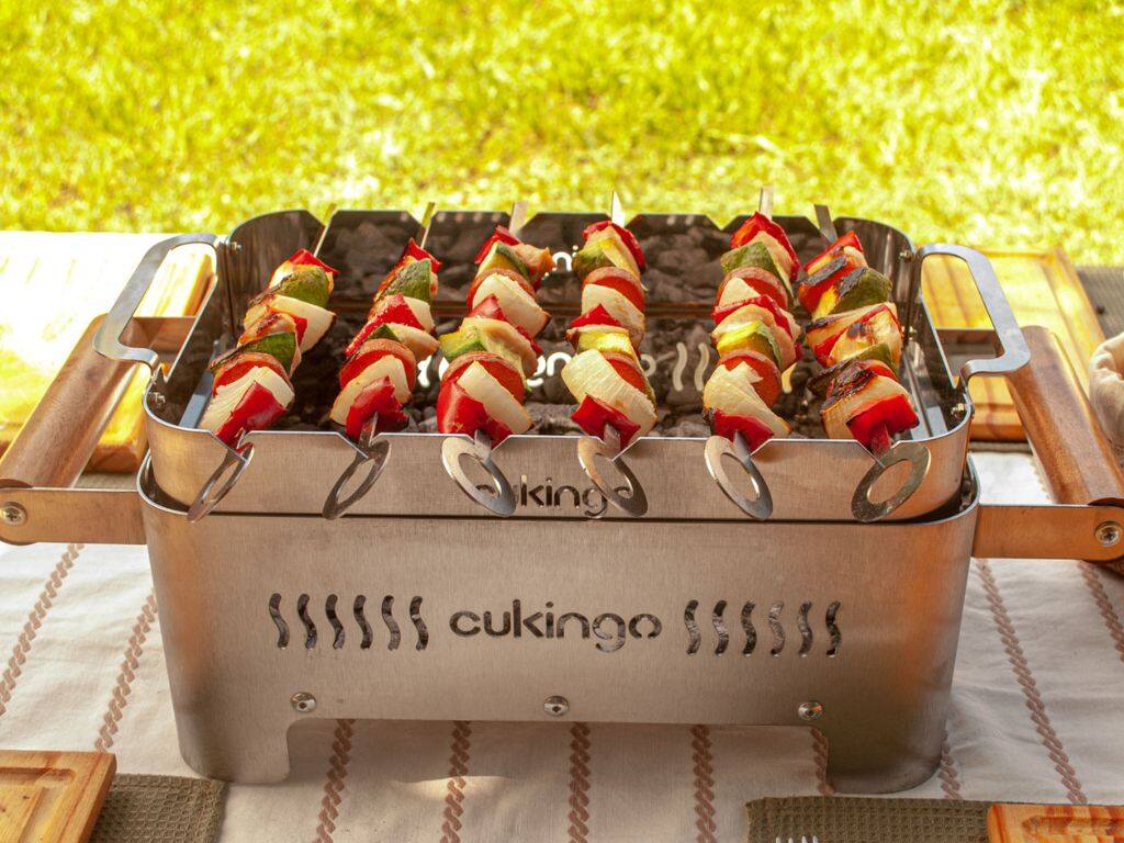 Brochetera Cukingo de Acero Inoxidable con 6 Lanzas