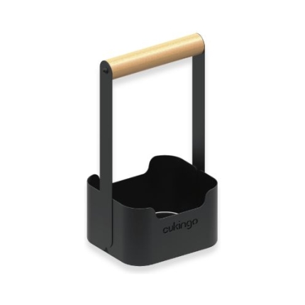 Organizador Mini Cukingo Negro con Mango de Madera