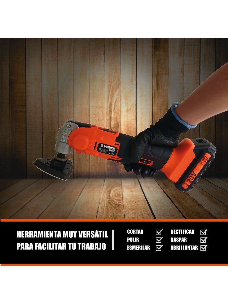 Herramienta Oscilante Recargable Versa MAX 20V Multiherramienta