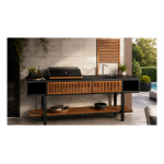 Cocina Exterior con Parrilla a Gas - Negro - Intermobili