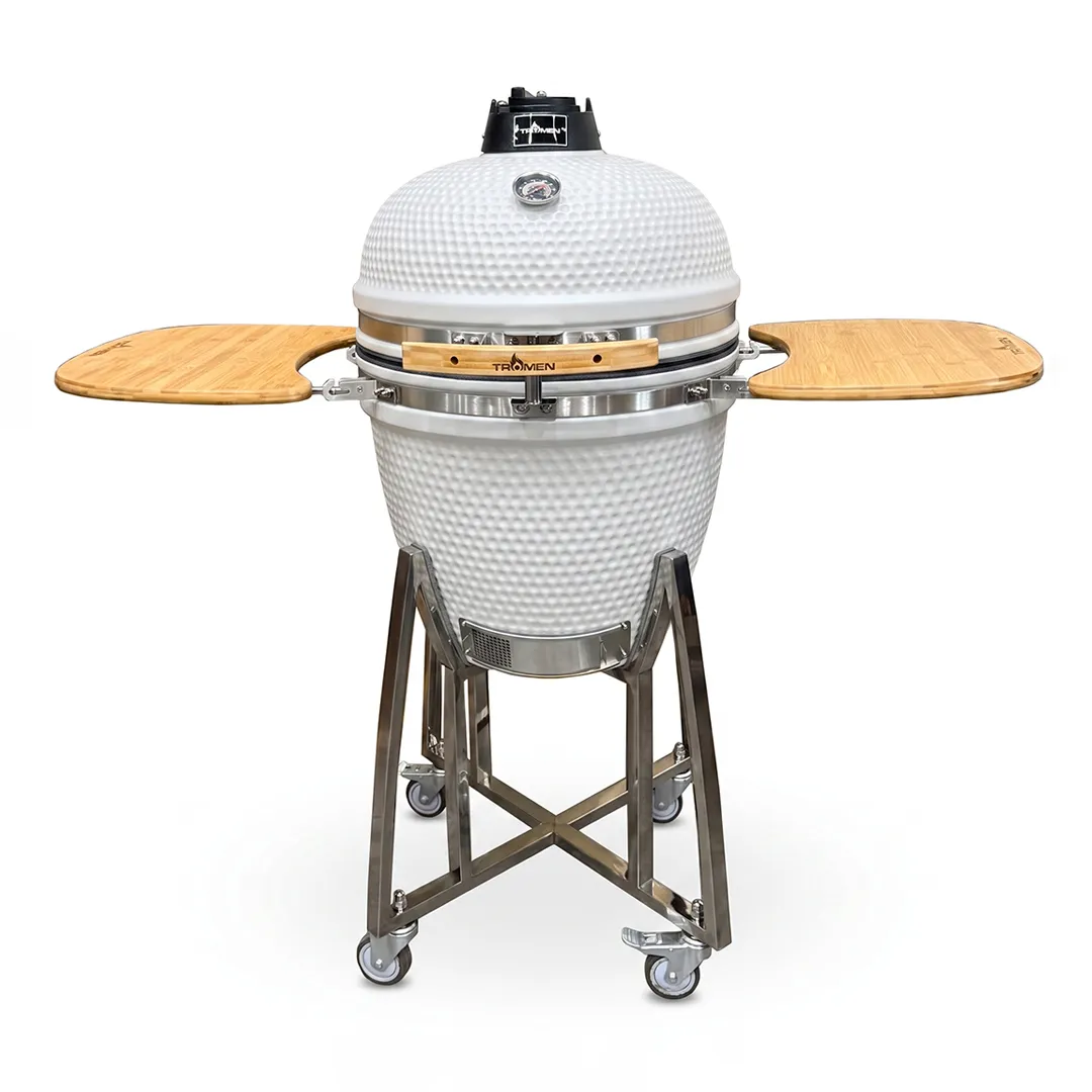 Horno-ceramico-21-blanco-01 Kamado cerámico Tromen 23,5" - Blanco Mate