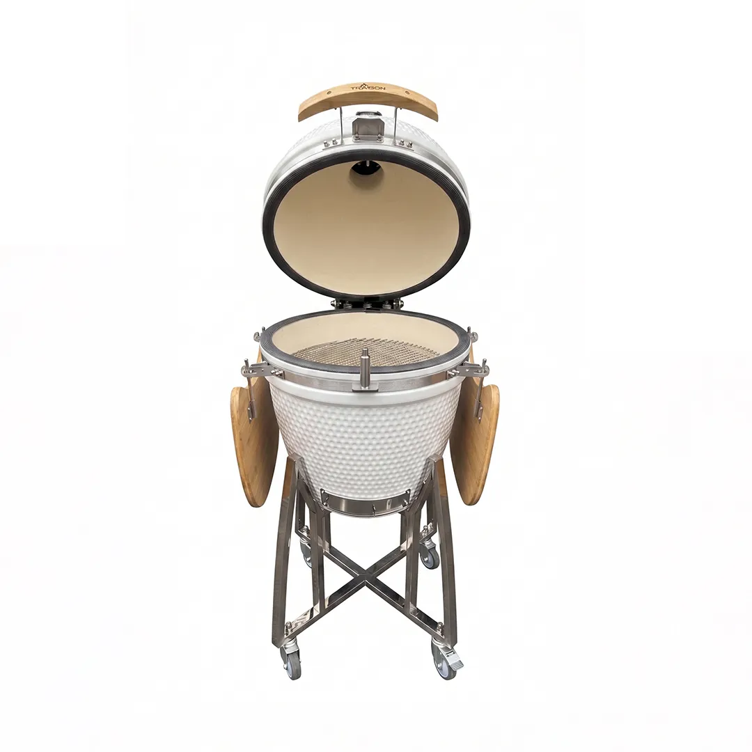 Kamado cerámico Tromen 23,5" - Blanco Mate