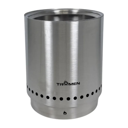 Fogonero Bajo Humo Tromen 380 Acero Inoxidable