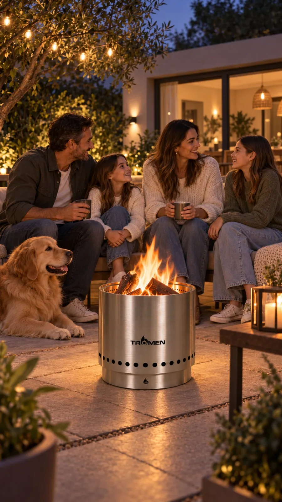 Fogonero Bajo Humo Tromen 380 Acero Inoxidable